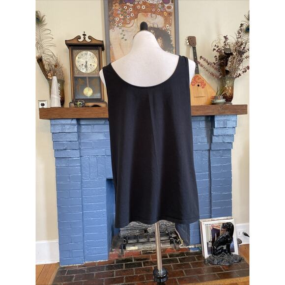 J.JILL Black PERFECT REVERSIBLE TANK TOP 2X Fitted Shirt Tank Black Plus - Picture 4 of 11